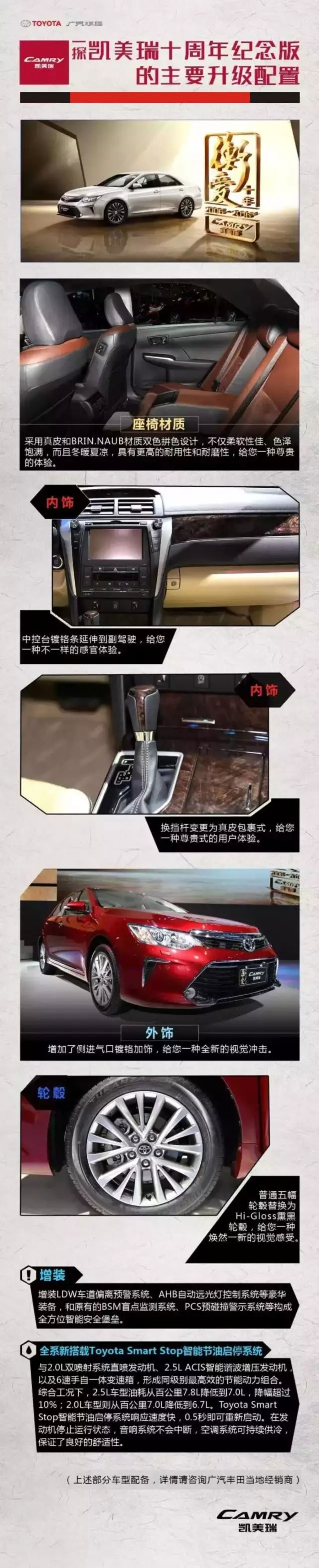 全新凱美瑞十周年紀(jì)念版榮耀上市,現(xiàn)接受預(yù)定！